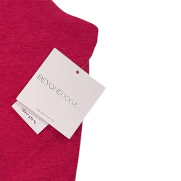 BEYOND YOGA Crop Sport Bra Activewear Yoga Pilates Pink NWT 1X - Picture 3 of 12